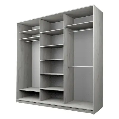 картинка Шкаф-купе 3-х дверный МАКС с пленкой Oracal Шоколад от магазина КУПИ КУПЕ